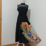 着物リメイクスカート♪51♪　　　留め袖♪薄手♪87cm