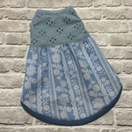 Aqua Blue girly&flowers laceノースリーブワンピース　Ｓ
