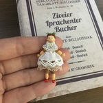 ペグドール風ミニチュアドール・ウッドビーズの人形