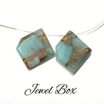 コッパーアマゾナイトA＊スライスカット＊2個