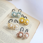 retro flower hair gom フラワーヘアゴム　キッズヘアゴム　キッズヘアアクセサリー　ベビーヘアアクセサリー　ツインヘアゴム　お花