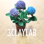 ☆送料無料☆ずっと一緒だよ/青＋紫　紫陽花