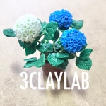 ☆送料無料☆ずっと一緒だよ/青＋白　紫陽花