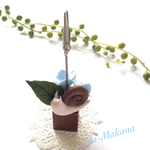 紫陽花とカタツムリのメモスタンド