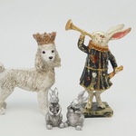 受注製作「ゆずぴママさん様のご注文品」がま口バッグ・ショルダーバッグ・チェーン付き（口金21センチ）　