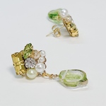すずらんのビジューピアス/イヤリング