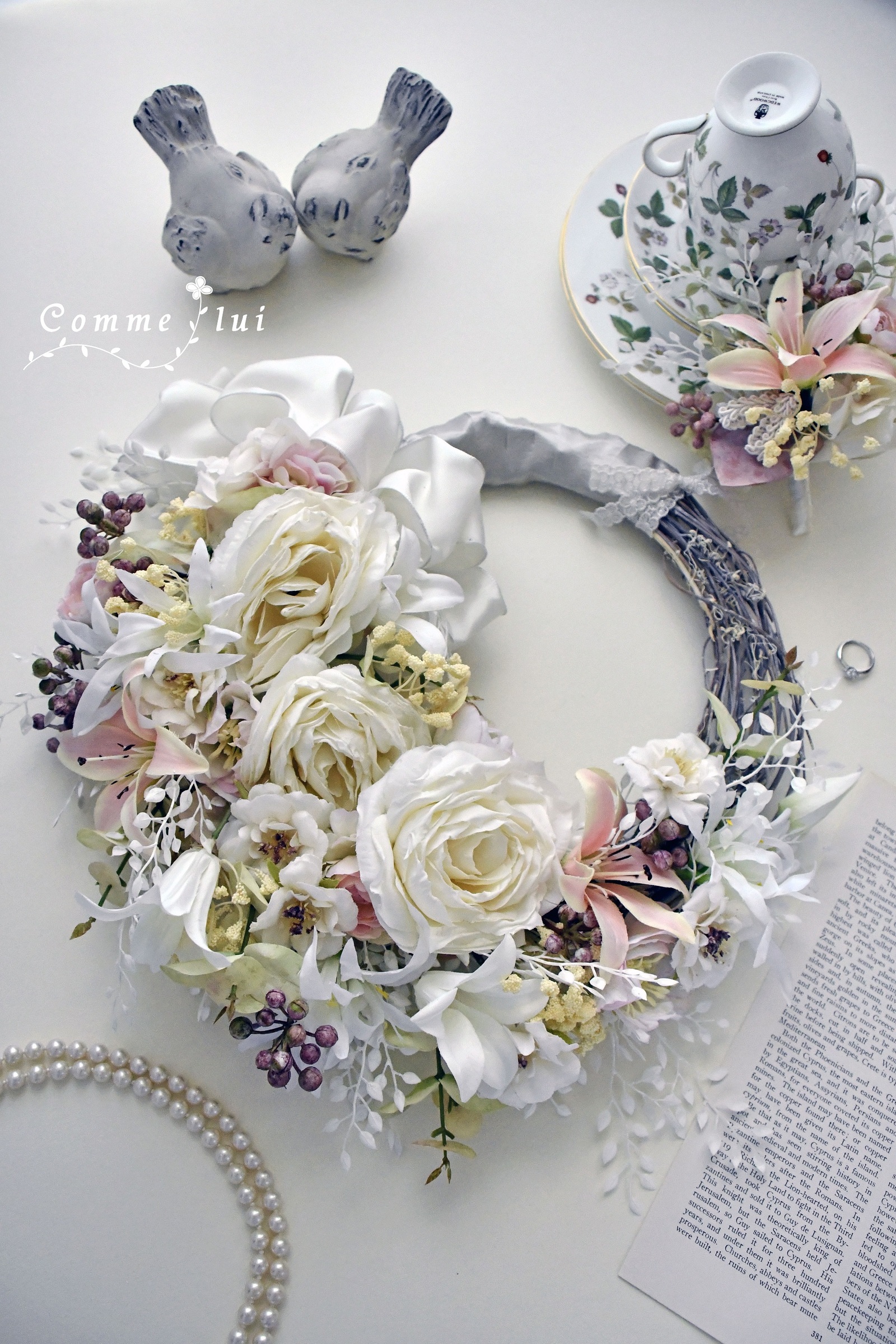 Bouquetリース ＃ウエディングブーケ＃プレゼント＃記念品＃贈呈用