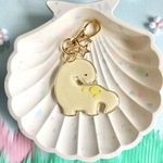 ブラキオサウルス☆パステルカラーのゆるかわ恐竜キーホルダー