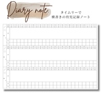 『横書き＋タイムリー』な育児記録ノートのサンプルセット【1人用】