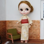 ネオブライス用浴衣（黄花）