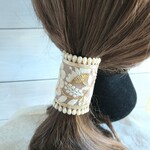 インド刺繍リボンのポニーテールフック