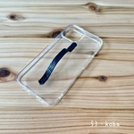 iPhone14 2カメラ ケース　レザー持ち手つき