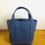 「シンプルトート」小サイズ 帆布トートバッグ 「ルリコン」倉敷帆布8号