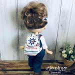 ☆THIERRY☆ドール用リュック セイリング　共布ヘアピン