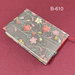 B-610再販　標準サイズ　正絹  枝垂れ桜　文庫本ブックカバー