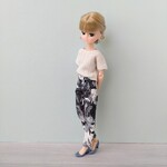 スリムパンツ(モノトーン)☆リカちゃん・服☆