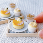 【受注製作】ベイクドチーズケーキ&カフェオレプレート