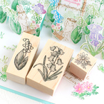 特集掲載【お花スタンプ3点セット】 スズラン・ブルーベル・デイジー えくりゅの森　花祭りシリーズ 年賀状・クリスマスカード ポストカードにも はんこ 手帳付箋　カード作り　母の日