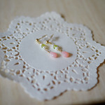 [K14gf]春色ピンクオパールのピアス