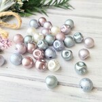 約90個★鈴丸ビーズ　アクリルパール＋シュガーパール　8ミリ