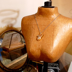 square movement necklace copper/スチームパンクな歯車のネックレス