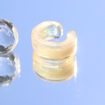 ゴールデンムーンストーン：イヤーカフス：波動玉®【現品一点もの】