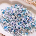 【ドライフラワー】かすみ草　紫陽花カラー　着色