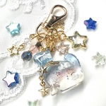 星と雲のキーホルダー(ねこ)
