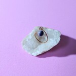 【再販】ドゥモルチェライトインクォーツ 天然石 オープン ピンキーリング
