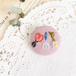  刺繍ブローチ【ガーデンシリーズ】