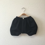再再販★80-90cm★ブラックツイルのサルエルかぼちゃパンツ