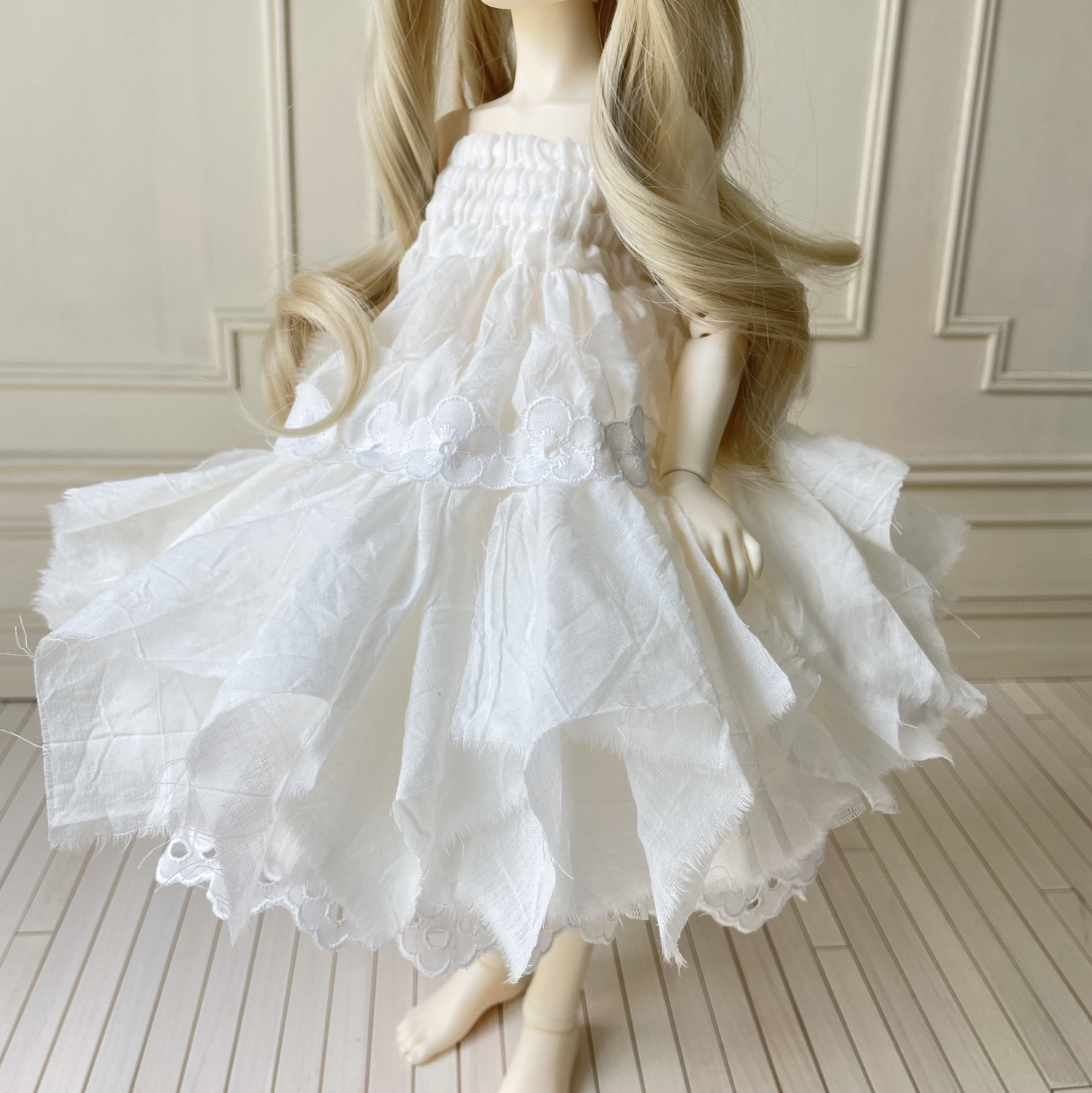 ハンドメイド　ドールワンピース　ワンピース　3T   80-90cm ドールワンピース - Search / X