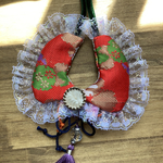 片面金襴風の織物👘和柄のリバーシブルスタイ