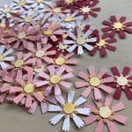 paper flower コスモス 約５０枚 ピンク・レッド・ホワイト系【破損次第終了】　秋桜 行楽シーズン アルバム スクラップブッキング