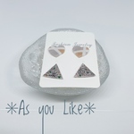 ✳︎おはなとさんかく✳︎ピアス/イヤリング2セット