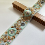 ⚠️確認事項有⚠️約5.5cm幅/刺繍リボン/チュール/花柄