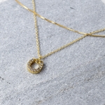new◇幸運モチーフ◇ホースシュー　ネックレス◇パヴェ【14kgf】金属アレルギー対応◇ギフト◇おすすめ◇MAY.K