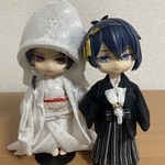 ねんどろいどどーる　着物　 黒紋付&白無垢（菊）