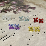 986.選べるお花のシンプル一粒ピアス