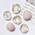 【送料無料】レジンパーツセット　カボション　ドライフラワー　変形パーツ