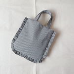 frilltote bag ギンガムチェック　黒　再販
