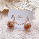 ニュアンス ぽってりデザイン♡小ぶり×レジン  イヤリング ピアス アクセサリー 母の日 プレゼント