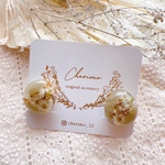 ニュアンス ぽってりデザイン♡小ぶり×レジン  イヤリング ピアス アクセサリー 母の日 プレゼント