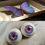 【10mm12mm14mm16mm18mm】 ドールアイ ハンドメイドドール bjd 目 オビツ11アイ-蝶5