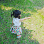 リバティ ギャザースカート***