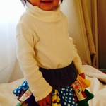 受注生産制　スパッツ付き２段フリルスカート