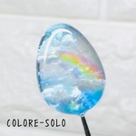 空、雲、虹、シャボン玉の風景E ネックレス／バッグチャーム／キーホルダー／置き型