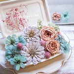 [新色/送料無料]プリザの花箱✿Dreaming Lace 花材セット 詰め合わせ プリザーブドフラワー ドライフラワー