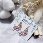 【ピアス イヤリング 】21:00販売スタート❣️レインボー カラフル 大人可愛い シンプルアクセサリー  個性的 チェコビーズ 春コーデ 夏コーデ  オーロラ 涼しげ ちゅるん 涼しげアクセサリー