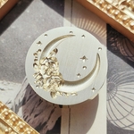 月を飾る薔薇 3D  シーリングスタンプ ヘッドのみ